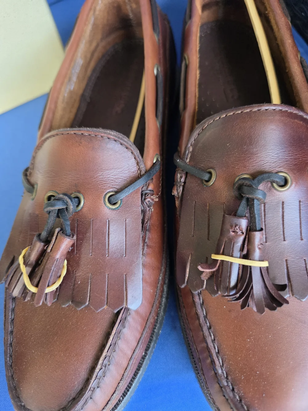 G.H. Bass & Co. Dark Brown Flint Boat Shoes 9.5W NIB Deck Shoes Coastal